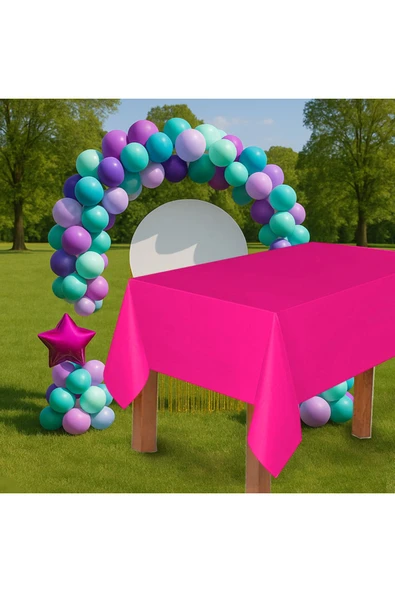 Plastik Masa Örtüsü 137*270cm 30mikron Fuşya