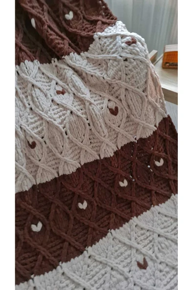 Puffy Tek Kişilik Kalpli Battaniye 140 x 200 cm - Resim 4