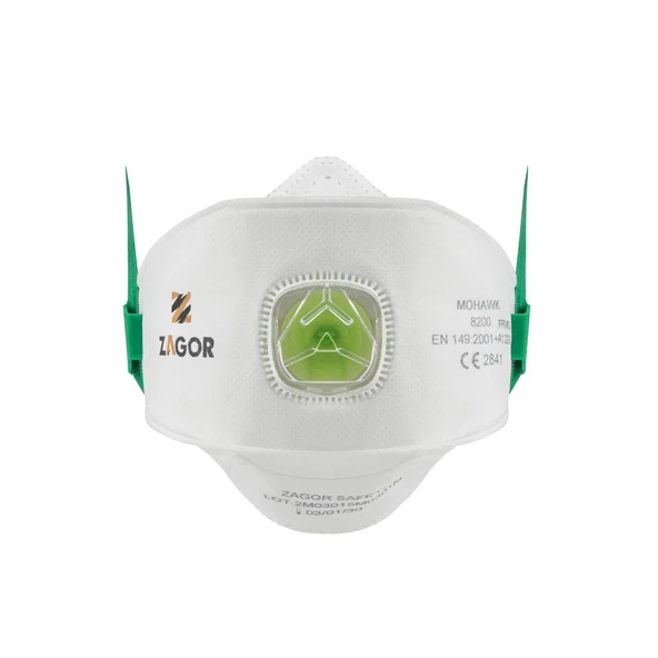 Zagor 8200 FFP2 NR Katlanabilir Ventilli Toz Maskesi - Resim 2