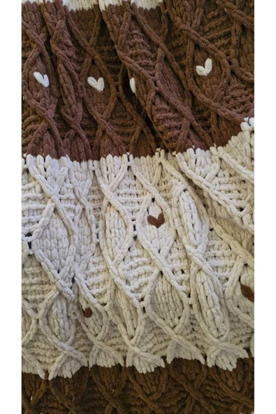 Puffy Tek Kişilik Kalpli Battaniye 140 x 200 cm - Resim 5