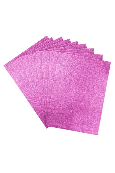 A4 Eva Tabaka Simli Pembe 10'lu Paket ürün görseli