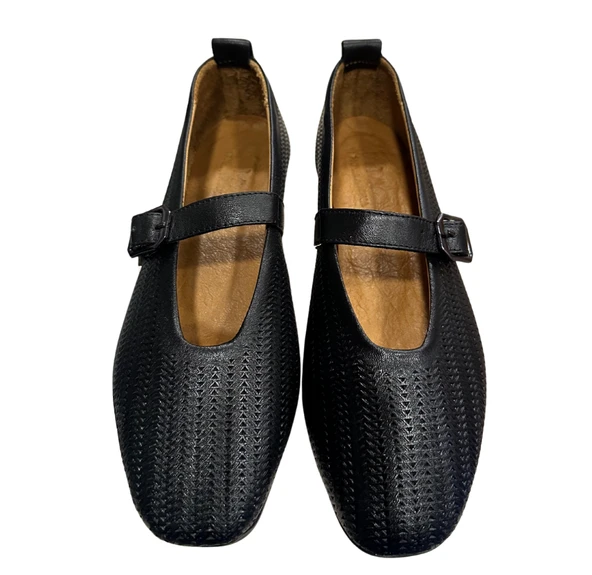 Solmaz Solly MA5055 Hakiki Deri Kadın Babet - Resim 6