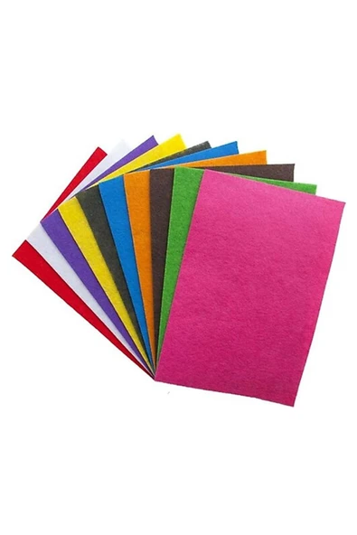 50x70 Keçe Tabaka Karışık Renk 10'lu Paket - Resim 2