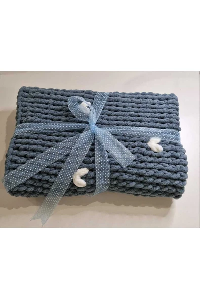 PUFFY KALP DESENLİ  BEBEK BATTANİYESİ 100 X 100 CM - Resim 2