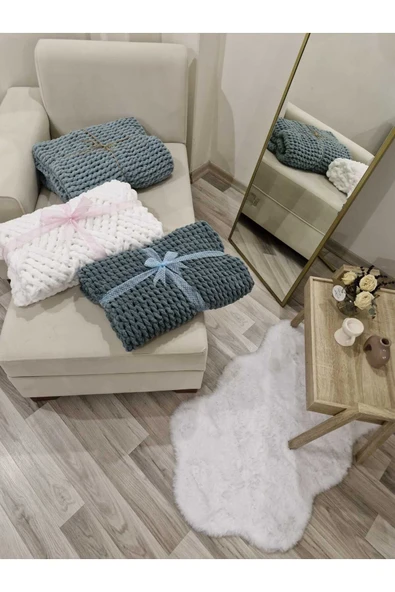 PUFFY TV BATTANİYESİ 100X150 CM GRİ - Resim 3