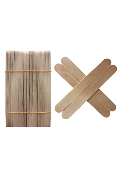 Dondurma Çubuğu 15cm Naturel Abeslang 50'li - 2