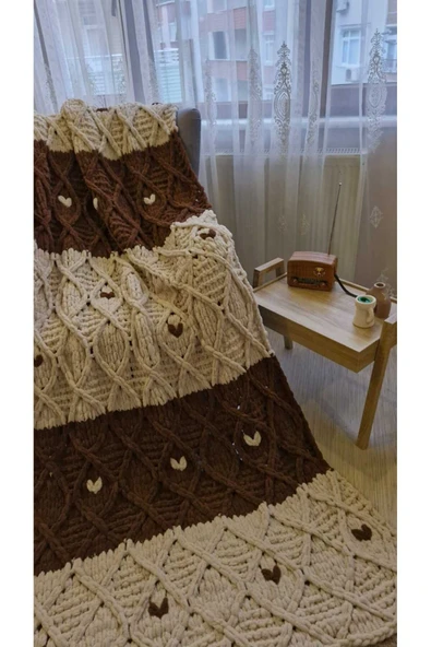 Puffy Tek Kişilik Kalpli Battaniye 140 x 200 cm - Resim 2