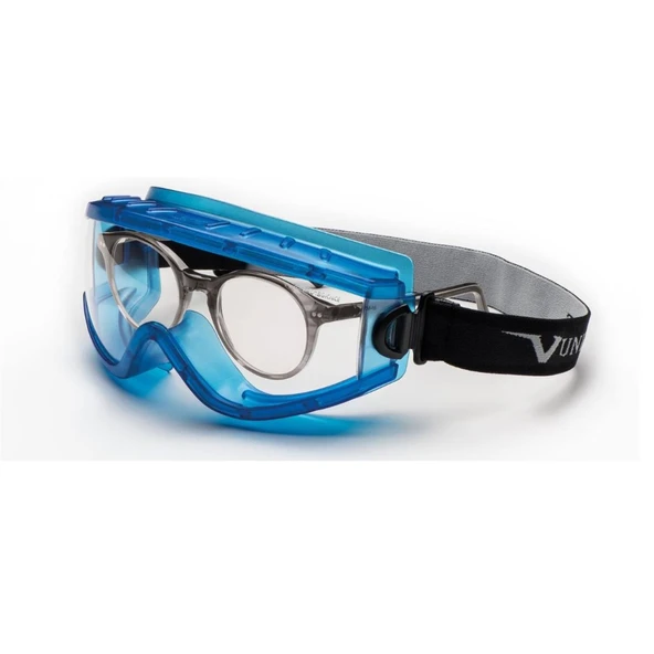 Univet 619 Clear 1 Indirect Gözlük Üstü Goggle İş Gözlüğü - Resim 2