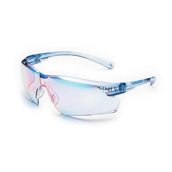 Univet 505 UP Solar Blue Mirror İş Gözlüğü ürün görseli