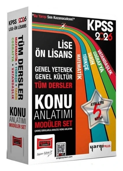 YARGI KPSS GY GK TÜM DERSLER KONU ANLATIMLI SET 2026 ürün görseli 1