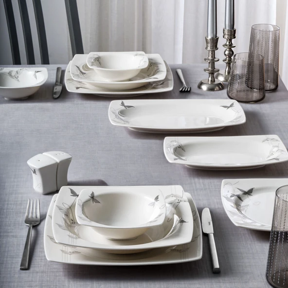 GÜRAL PORSELEN Caroline 54 Parça 12 Kişilik Yemek Takımı 67131 ürün görseli 1