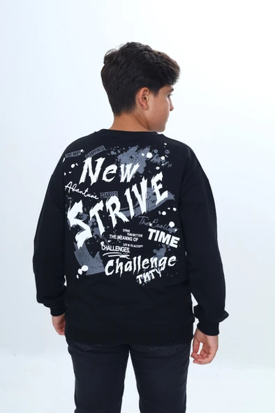 Toontoy Erkek Çocuk New Strıve Baskılı Sweatshirt - Resim 5