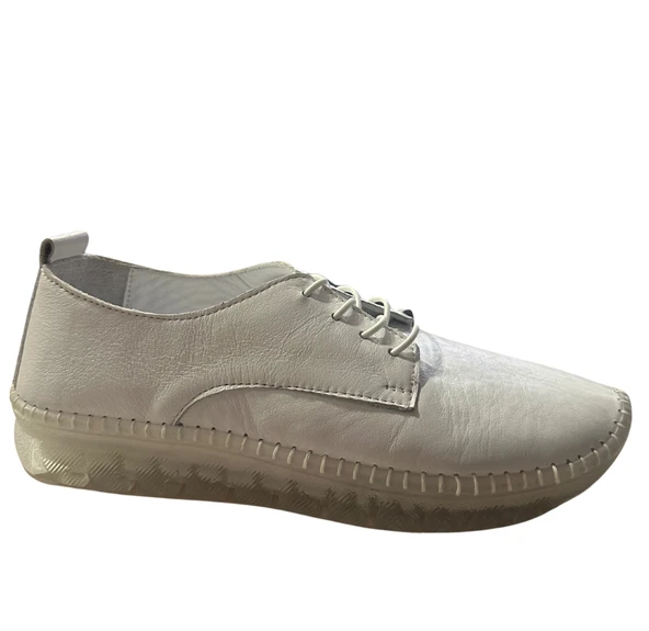 Solmaz MA ES107 Hakiki Deri Günlük Silikon Taban Kadın Ayakkabı - Resim 3