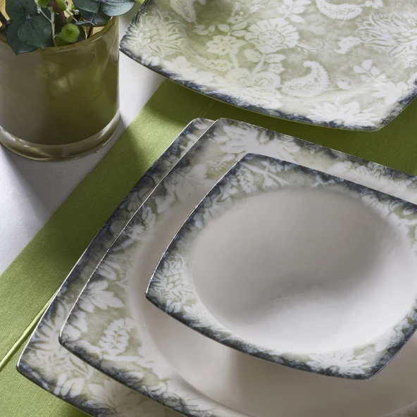 GÜRAL PORSELEN Caroline 24 Parça 6 Kişilik Yemek Takımı 2421 - Resim 3