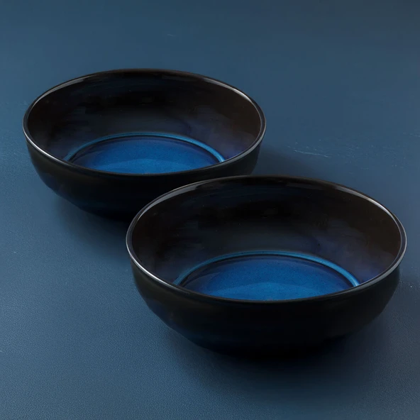 GÜRAL PORSELEN Bilbao 2 Adet 16 Cm Çukur Kase Seti Valeron 1213 - Resim 2