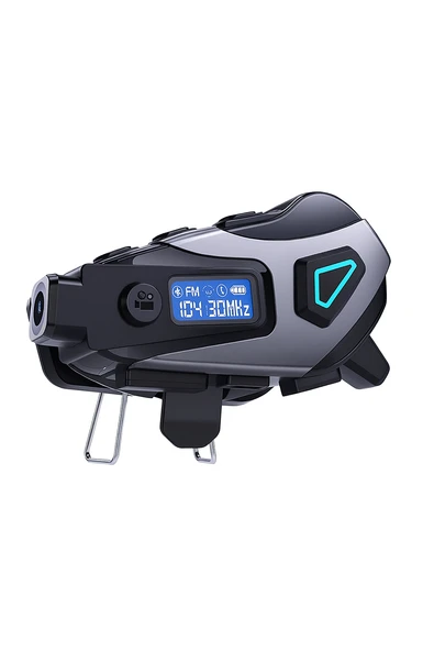 QASUL Kameralı Ekranlı İntercom Bluetooth Motosiklet Kask Kulaklığı 32 GB SD KART HEDİYELİ - 2
