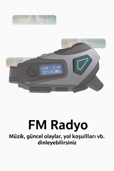 QASUL Kameralı Ekranlı İntercom Bluetooth Motosiklet Kask Kulaklığı 32 GB SD KART HEDİYELİ - 5