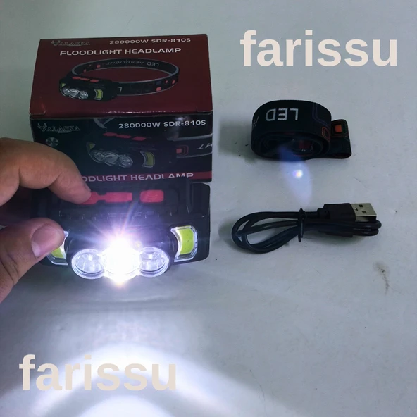 810S Şarjlı LED Kafa Lambası | 4 Modlu | Tip-C Giriş | Su Geçirmez | XPE + COB Işık | Kamp & Açık Hava Kullanımı - 6