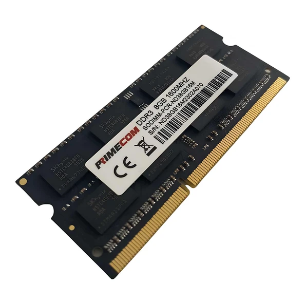PRIMECOM PCR-ND38G16M 8GB DDR3 1600Mhz Notebook Bellek 1.35 Volt - 2