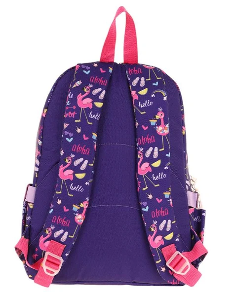 Kaukko Kids Okul Sırt Çantası Leather Flamingo L5223 - Resim 3