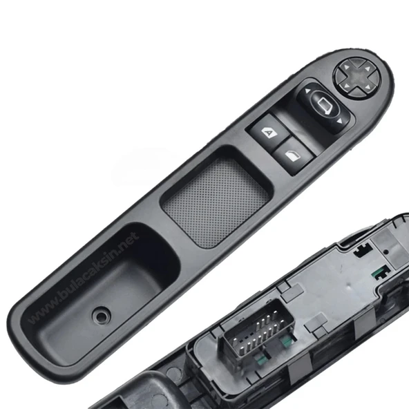 Peugeot 207 2006-2012 ile uyumlu Sol Ön İkili Cam Açma Düğmesi Anahtarı ürün görseli