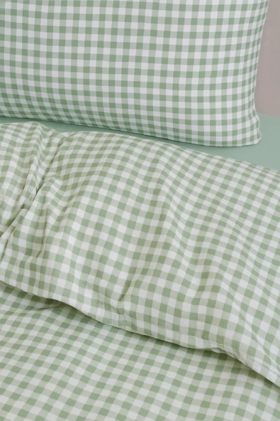 Tabu Home Ranforce Mint Çift Kişilik Nevresim Seti - 4