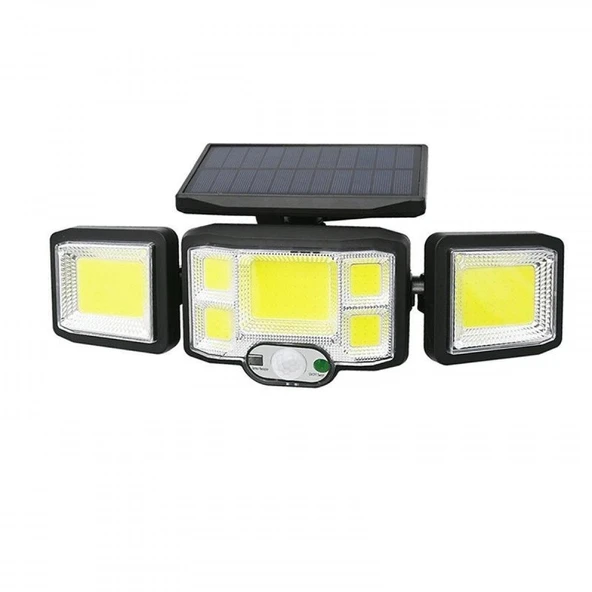 SGE TEKNOLOJİ 192 COB LED GÜNEŞ ENERJİLİ HAREKET SENSÖRLÜ KUMANDALI BAHÇE GARAJ EV AYDINLATMA LAMBASI SOLAR IŞIK - 2