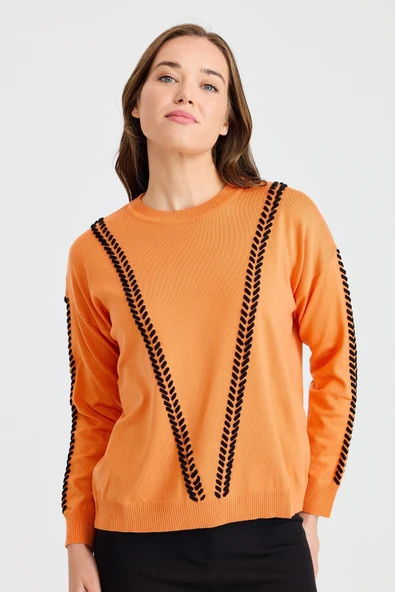 Birit Detaylı Bluz - Resim 2