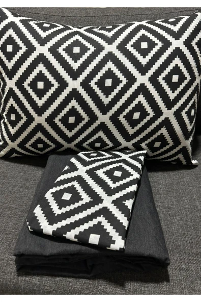 Sheri Home Tekstil Life Hipnoz Kolay Ütülenir Çift Kişilik Çarşaf Takımı 180x200 Cm - Resim 6