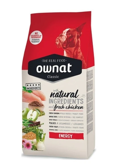 Ownat Classic Energy Tavuklu 4 kg Yetişkin Köpek Maması - 1