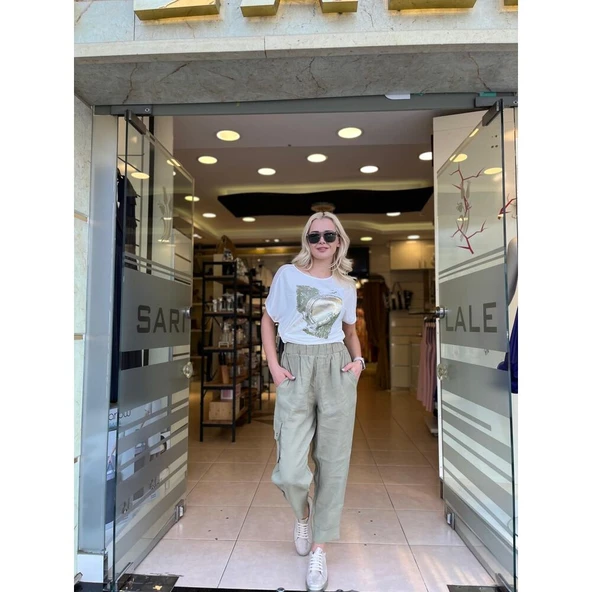 YANDAN CEPLİ KANGURU PANTOLON - 1