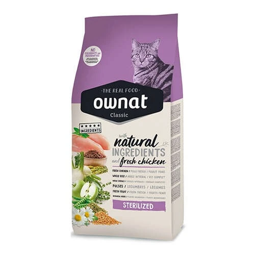 Ownat Classic Sterilised Tavuklu Kısırlaştırılmış Kedi Maması 4 Kg - 1