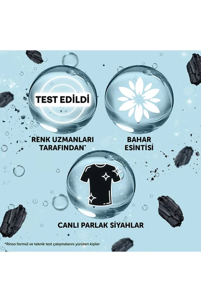 Rinso Sıvı Çamaşır Deterjanı Komple Bakım Serisi Kömür Siyahlığı Siyahlar İçin 3 lt - 4