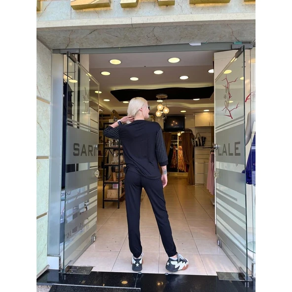 ÇİZGİLİ GARNİLİ PANTOLON - 3