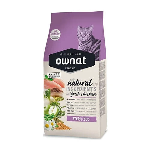 Ownat Sterilised Tavuklu 1.5 kg Kısırlaştırılmış Yetişkin Kedi Maması - 1