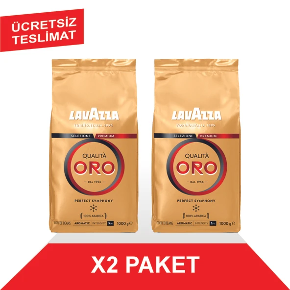 Lavazza Qualita Oro Çekirdek Kahve (1000gr) x2
