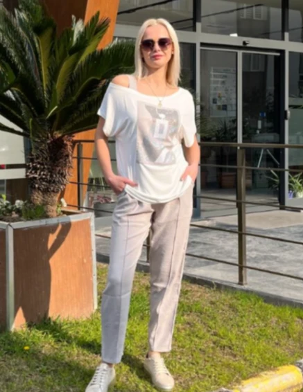 NERVURLU YANDAN CEPLI PANTOLON - Resim 12