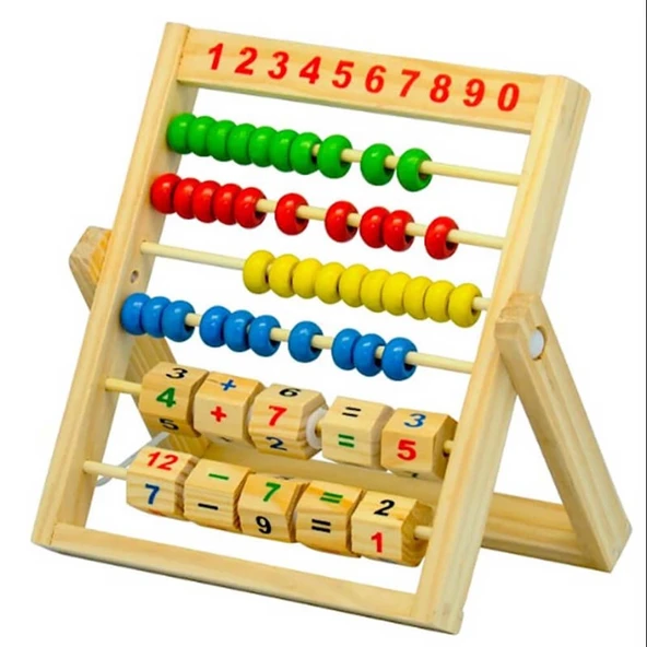 BU-BU ABAKUS AHSAP DORT ISLEMLI BUBU-AA0005 ürün görseli