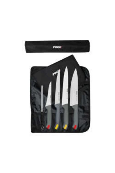 Pirge GASTRO ÇANTALI 5 Lİ BIÇAK SETİ GRİ 35198 - 1