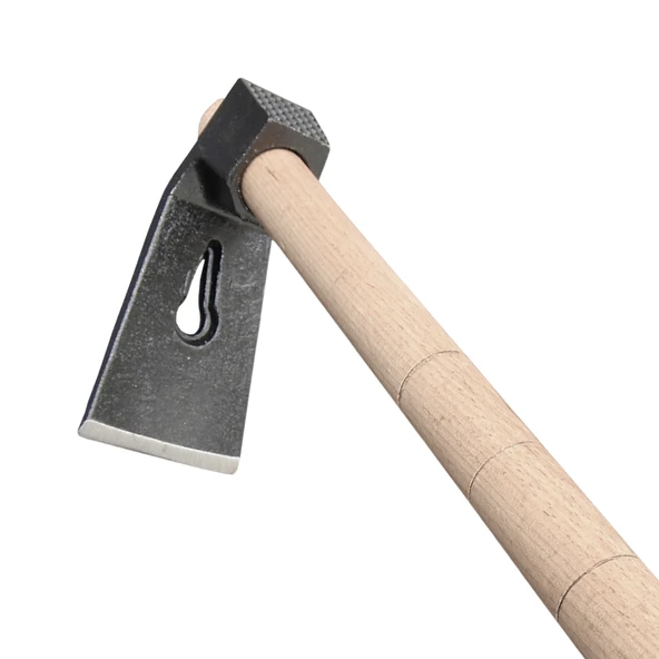 Beylini 500 GR Çelik Keser Ekonomik Dayanıklı Odun Bahçe Ot Çift Yönlü Ahşap Ergonomik Saplı Profesyonel - 1