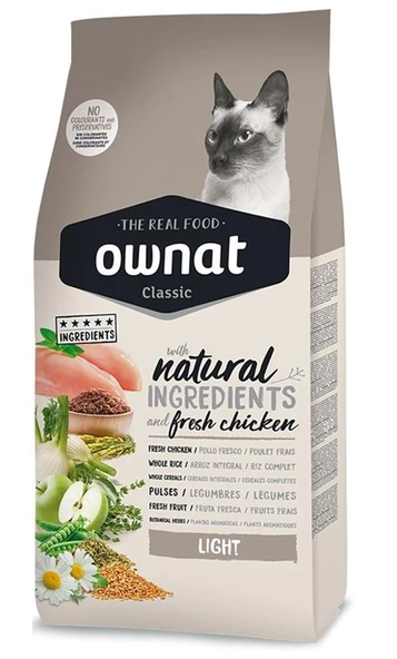 Ownat Light Tavuklu 1.5 kg Yetişkin Kedi Maması - 1