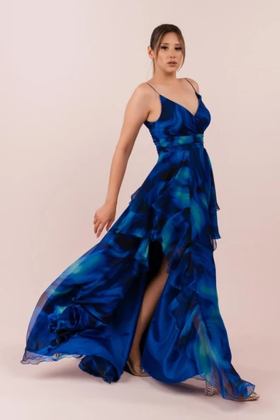 ELBİSE EMPIRME KATKAT Evafashion - Resim 5