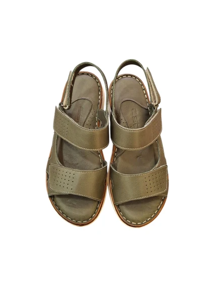 Esem 1724 Hakiki Deri Kadın Sandalet - Resim 10