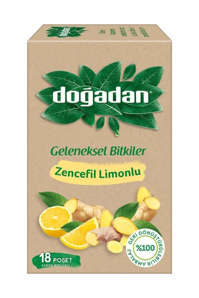 Doğadan Limon Zencefil Poşet Çay x 6 Paket ürün görseli 1