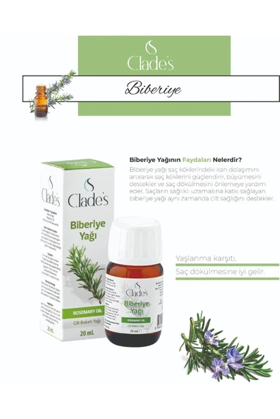 Clade's Biberiye Yağı 20 ml - 2