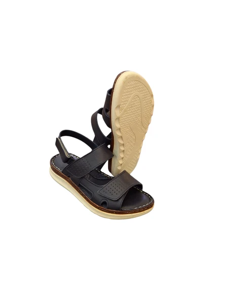 Esem 1724 Hakiki Deri Kadın Sandalet - Resim 5