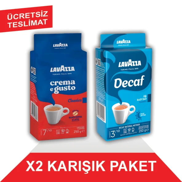 Lavazza Crema e Gusto + Decaf My Easy Day Classico Filtre Kahve (250gr) 2'Li Paket ürün görseli 1