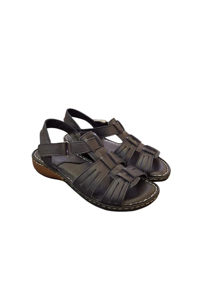 Esem 034 Hakiki Deri Kadın Sandalet - Resim 2