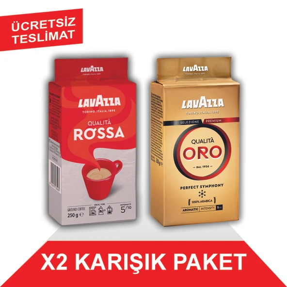Lavazza Qualita Rossa + Qualita Oro Filtre Kahve (250gr) 2'Li Paket