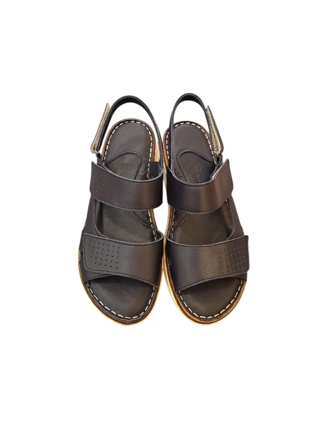 Esem 1724 Hakiki Deri Kadın Sandalet - Resim 4